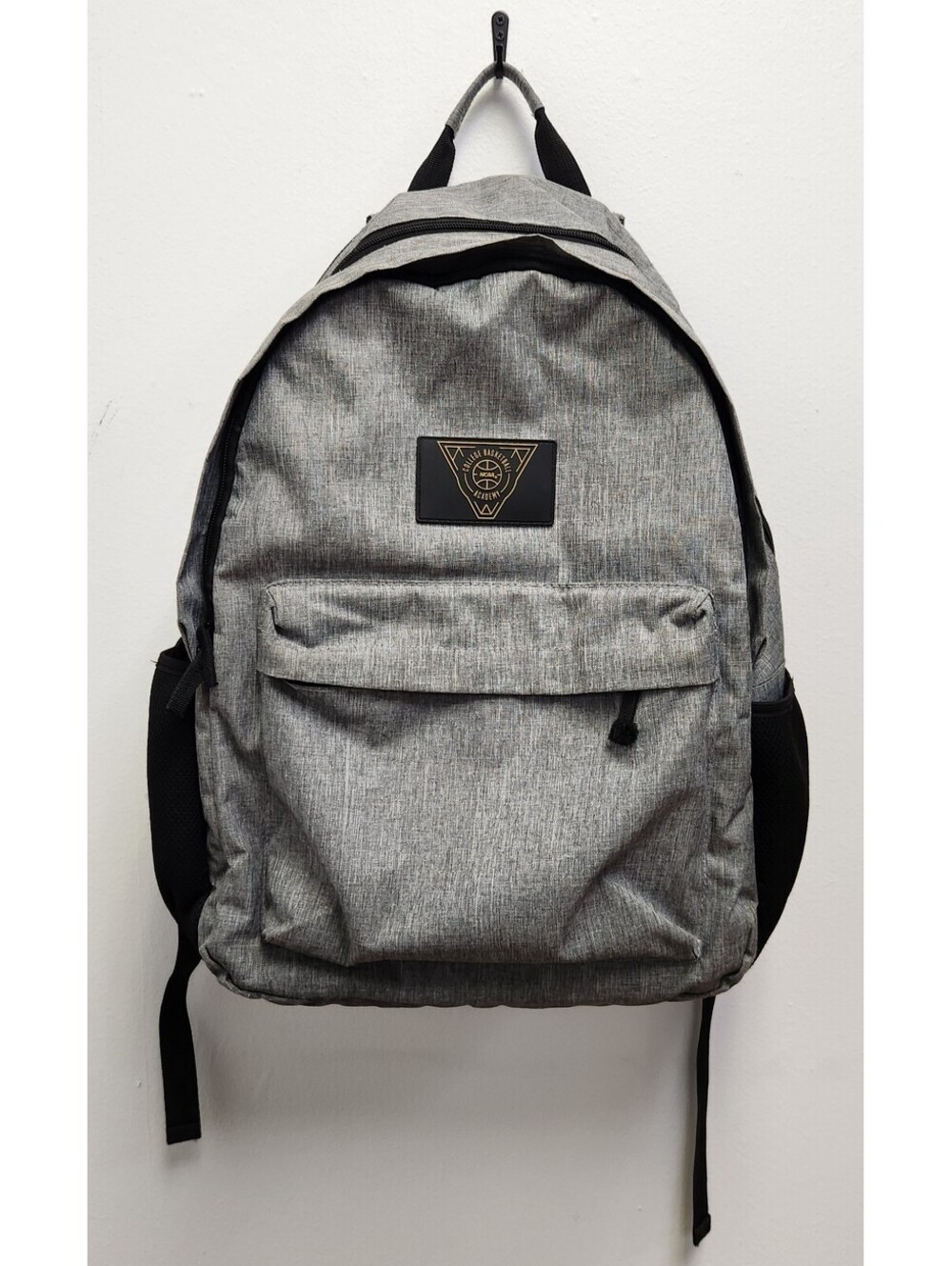 NCAA College Basketball Academy Player Issued Grey Heathered Backpack Daypack